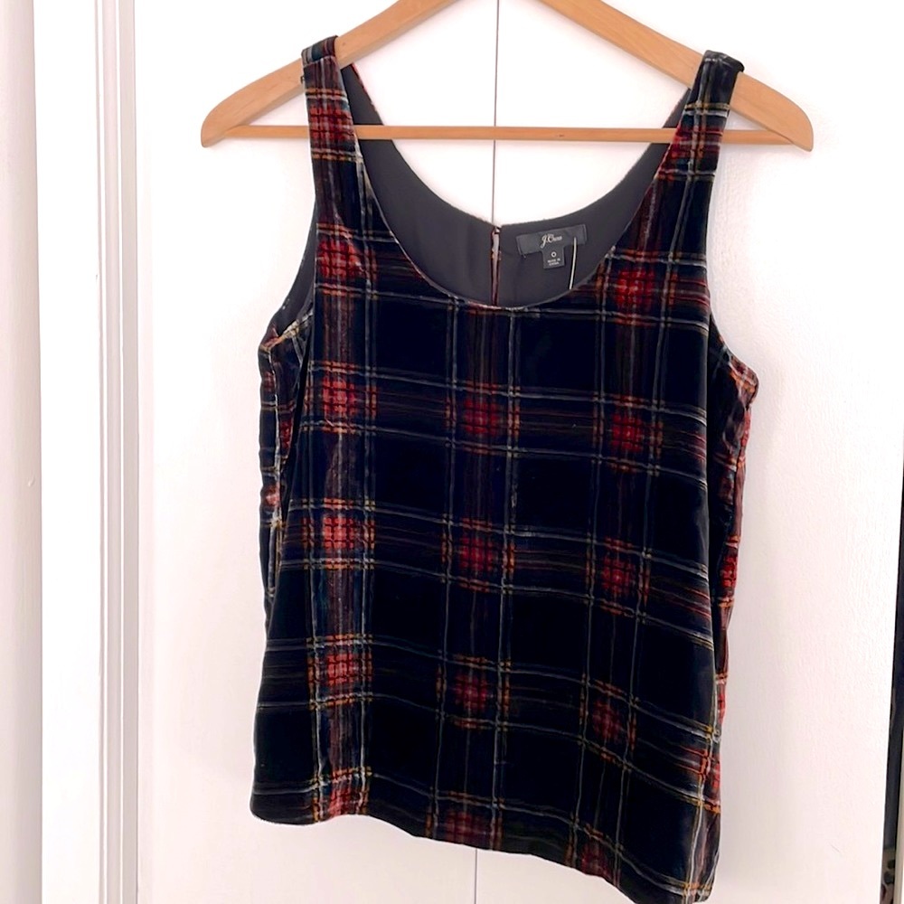 NWT J. Crew Velvet Tank